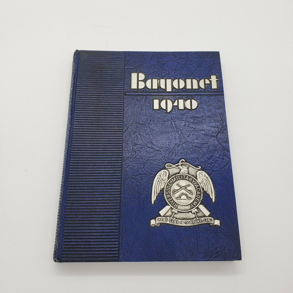 1940 The Bayonet United States Riverside‎ Military Academy Yearbook Annual Pub.